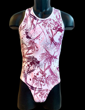 Daisy Disarray Maroon/Pink