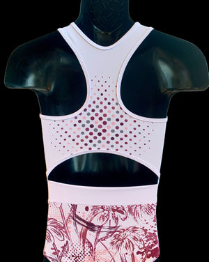 Daisy Disarray Maroon/Pink