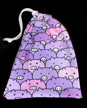 Purple Piglets Grip Bag