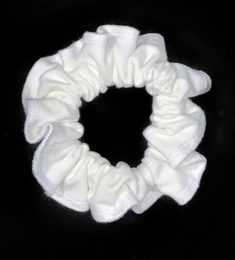 White scrunchie